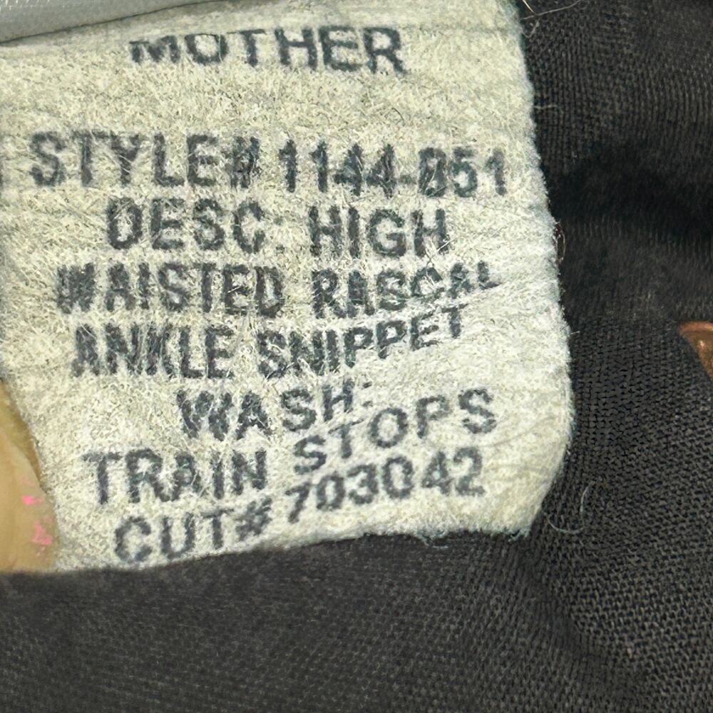 Mother Jeans High Waisted Rascal Ankle Snippet Train Stops Wash Size 28 - Picture 14 of 16